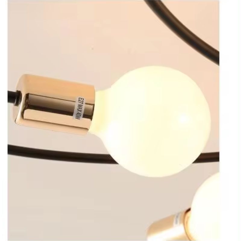 Lustre Luminária de Teto Sputnik Estilo Flower - 3/6/8 Lâmpadas