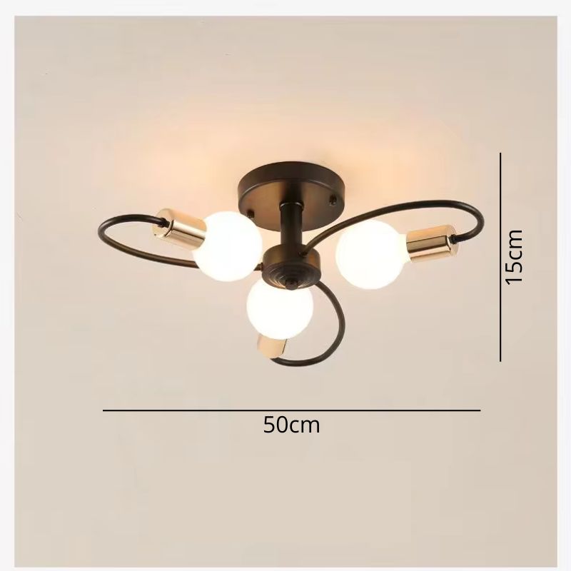 Lustre Luminária de Teto Sputnik Estilo Flower - 3/6/8 Lâmpadas