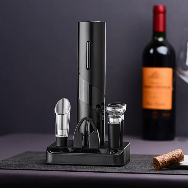 Abridor de Vinho Elétrico + Kit Completo
