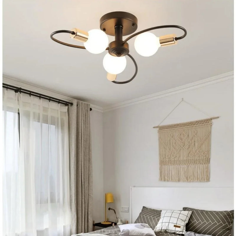 Lustre Luminária de Teto Sputnik Estilo Flower - 3/6/8 Lâmpadas