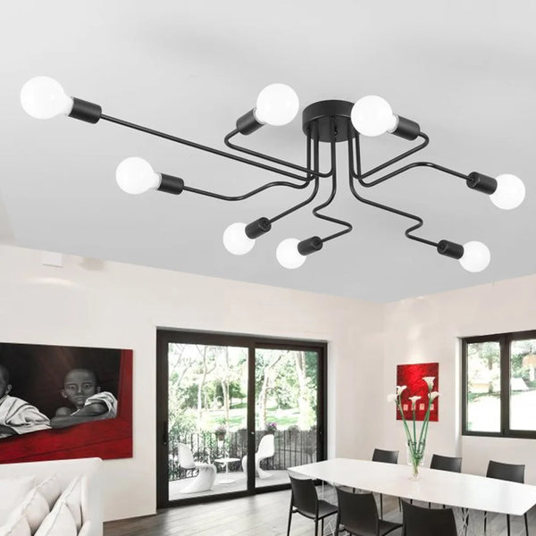 Lustre Luminária de Teto Spider Led